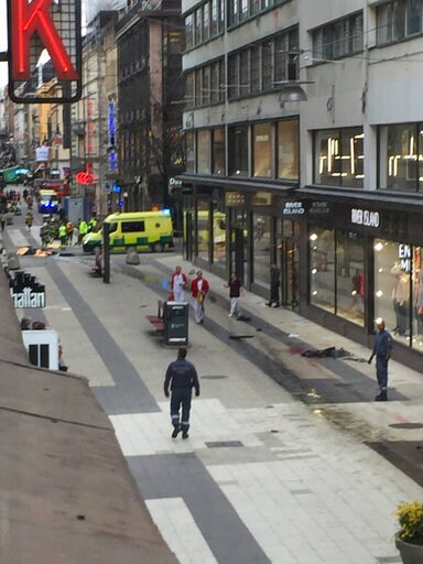 The Latest: Beer Truck in Stockholm Attack Was Hijacked