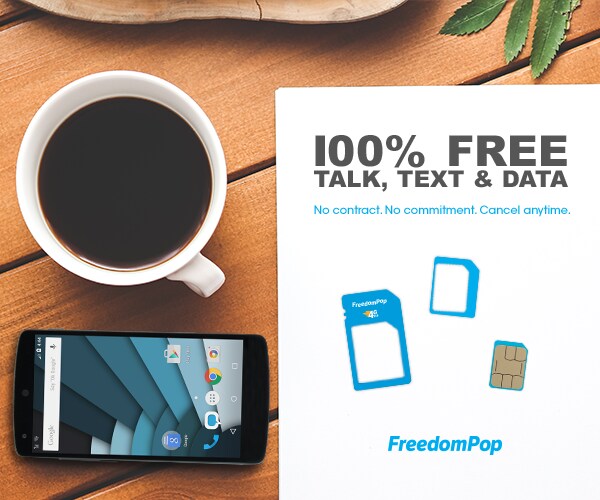 Cut Down Costs by Getting 100 Free Talk, Text & Data with 4G LTE 3-in-1 SIM Card Kit from FreedomPop