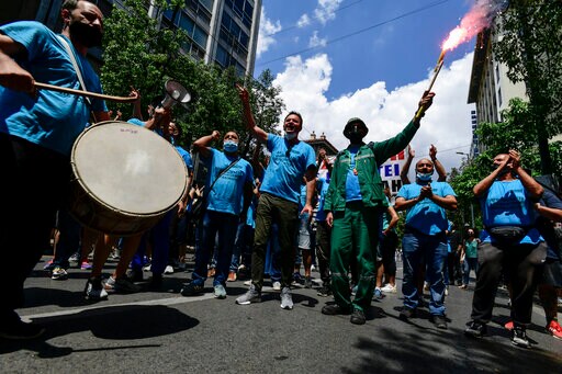 Greek Unions Strike, Seek Return to Pre-pandemic Work Rules