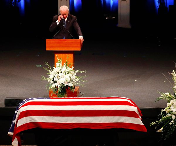 Biden: Values Mattered Most to McCain