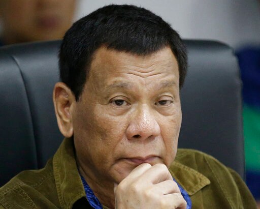 Philippine's Duterte Says he May Have Cancer, Awaiting Tests