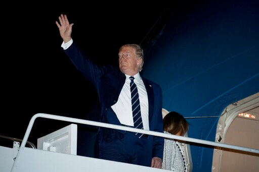 The Latest: Trump Lands in France for World Leaders' Summit