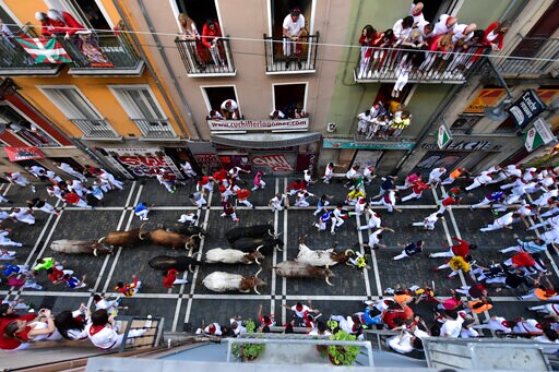 No Gorings Yet in 4 Days of Pamplona Bull Run Festival