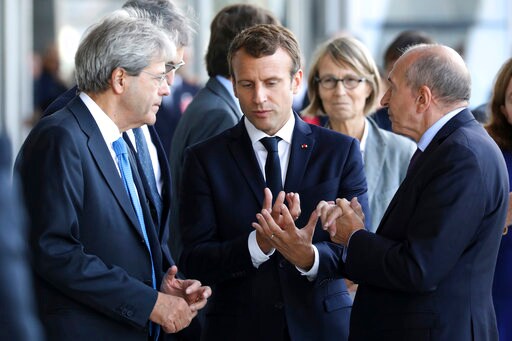 The Latest: Leaders of France, Italy Announce Shipyard Deal