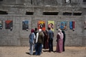 Young Palestinian Artists in Gaza Exhibit Their Impressions of war as a Fragile Ceasefire Holds