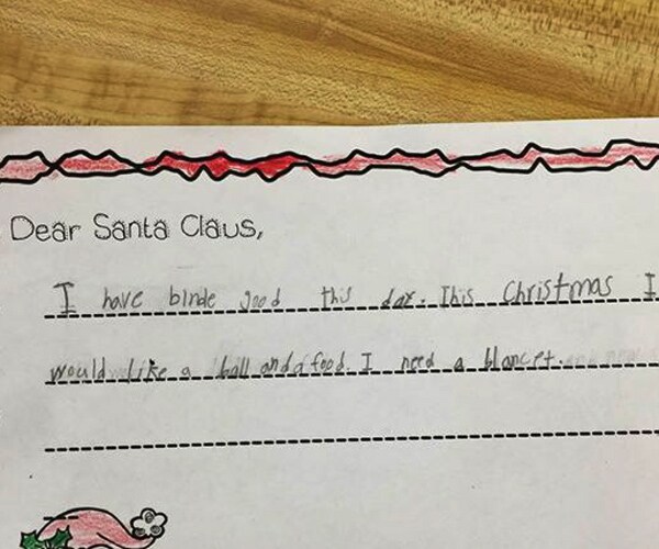 Santa Letter for Blanket Provides Complete Coverage