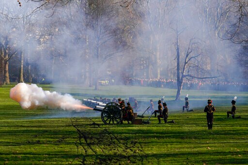 Gun Salutes Mark Queen Elizabeth II's Platinum Jubilee Year