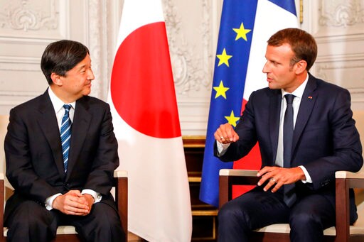 French President Hosts Japanese Crown Prince