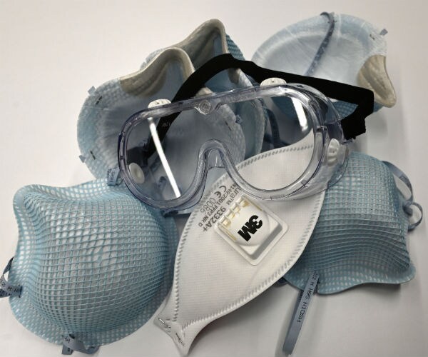 n 95 facial masks are shown on a table in washington, dc