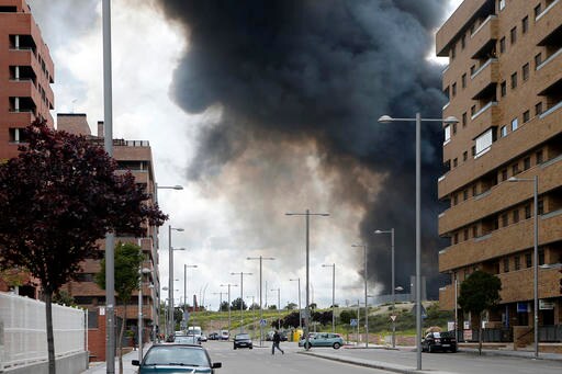 Residents Evacuated Due to Tire Fire in Spain Return Home