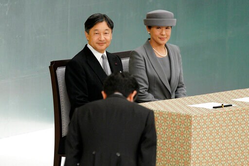 Japan's New Emperor Remorseful in 1st war Anniversary Speech