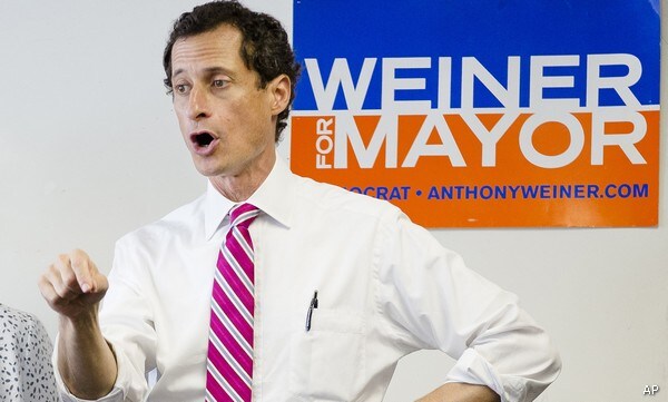 Weiner Fall Accelerates in Latest New York Mayoral Voter Survey