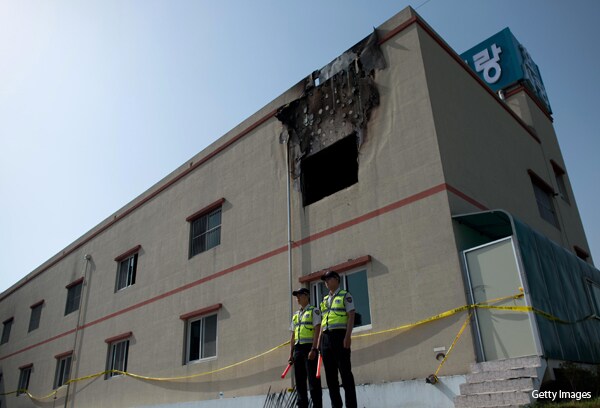 South Korea Hospital Fire Kills 21; Demented Patient, 81, Detained