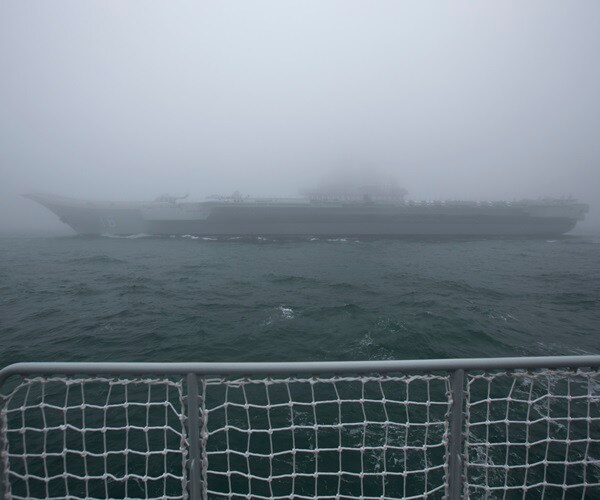 Chinese Aircraft Carrier Shandong Sails Through Taiwan Strait