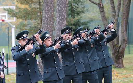 Lithuanian Police Dog Killed in Action Gets Official Burial