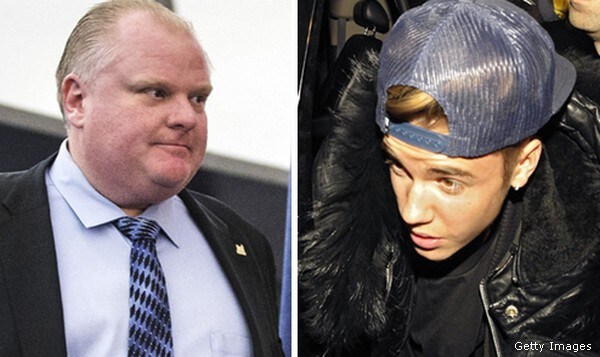 Toronto's Scandal-plagued Mayor Rob Ford Defends Bieber