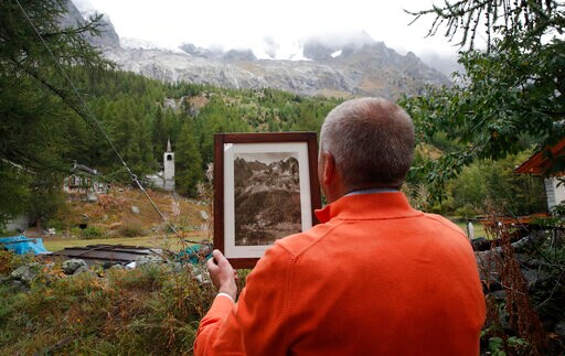 Small Piece of Melting Italian Glacier Accelerates