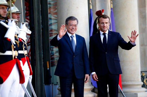 South Korean President Meets Macron on State Visit to France