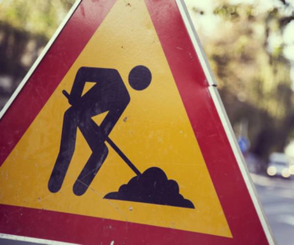 construction zone sign