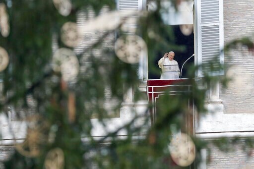 Pope: Christmas a Sign of Hope amid Difficulties of Pandemic