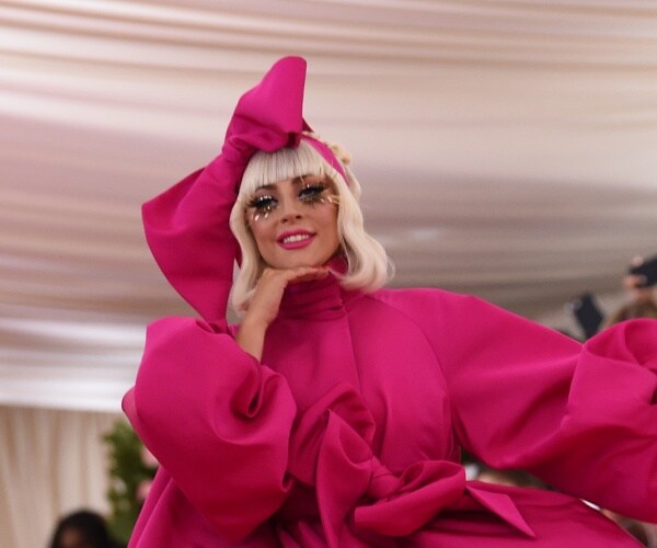lady gaga on met gala red carpet
