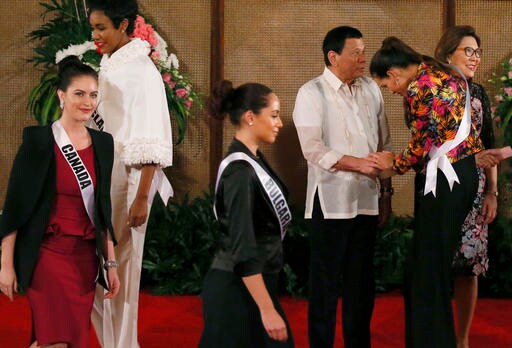 Philippine Leader Tames His Words for Miss Universe Hopefuls