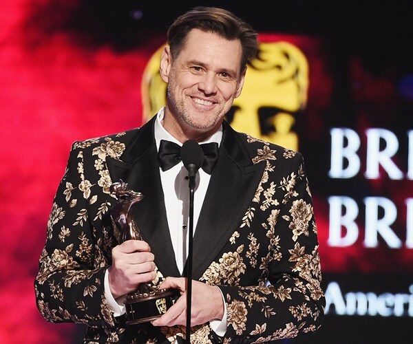 jim carrey receiveds brittania award