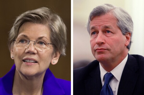 Elizabeth Warren: JP Morgan's Dimon Irked Because She Knows His Tricks