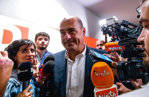 The Latest: Italy: 5-Stars Vote to Enter New Coalition