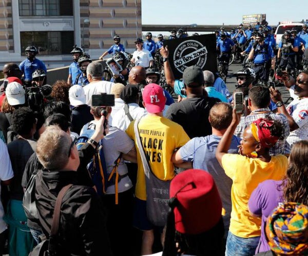 Protesters Face Off With Police in St. Louis