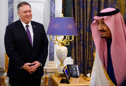 Pompeo Meets Saudi King in Talks Focused on Iranian Threats