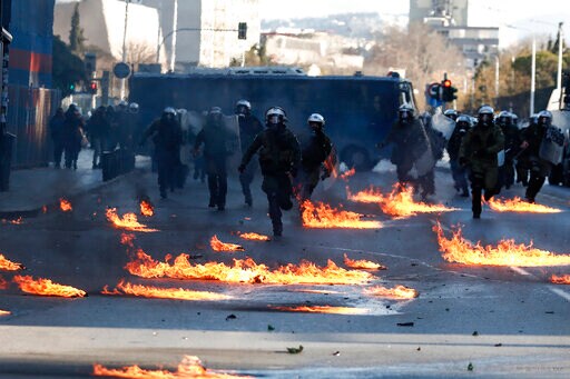 Protesters Clash with Greek Police over University Eviction