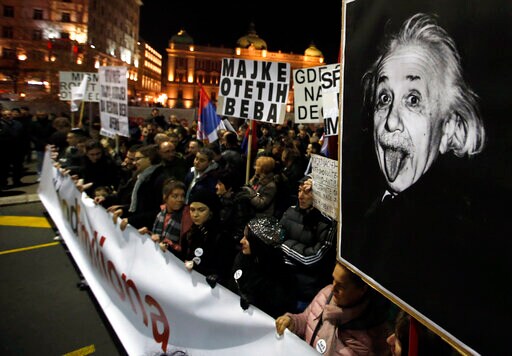 Actor Brothers Take Center Stage in Serbia's Street Protests