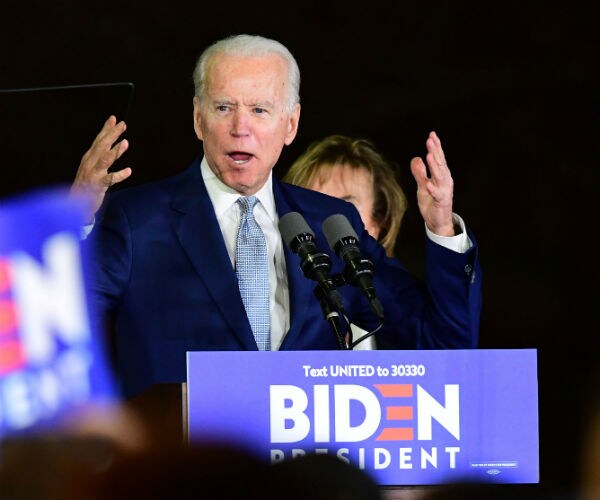former vice president joe biden is shown