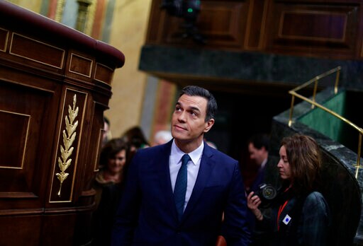 Spanish Leader Seeks OK for Left-wing Coalition Government