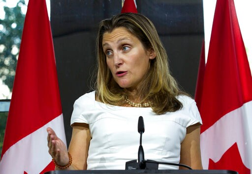 Canada's Strong-willed Foreign Minister Leads Trade Talks