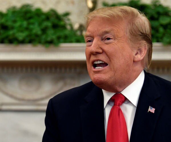 us president donald trump in the oval office of the white house