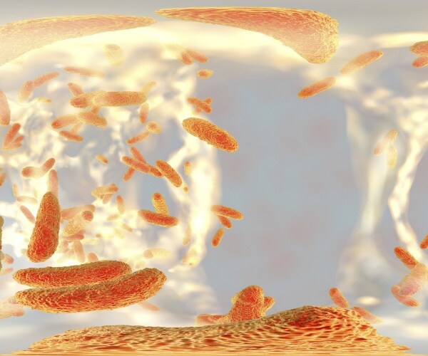 antibiotic resistant bacteria under microscope