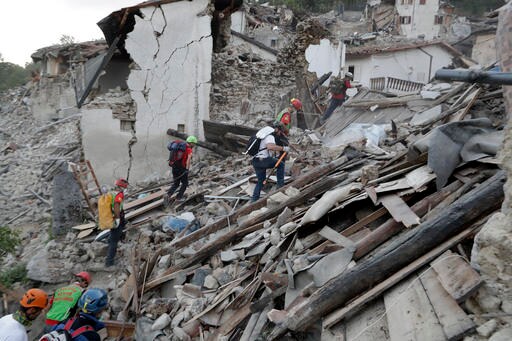 The Latest: Italian Museum Proceeds to Go to Quake Victims