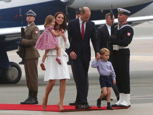British Royals Arrive in Poland at Start of a EU Visit