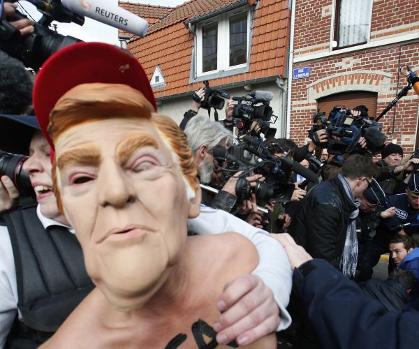 Arrests, Cars Burned in French Election Protests