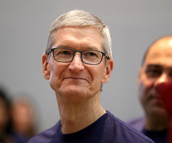 Apple CEO Cook Meets Treasury Sec. Mnuchin at Headquarters