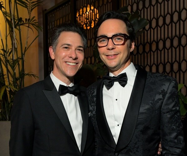 parsons and spiewak in black suits and bow ties