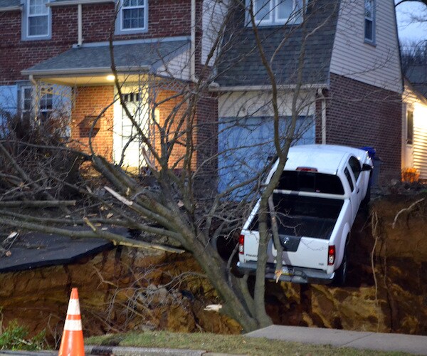 Pennsylvania Sinkhole Forces Family to Evacuate Home