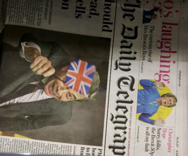 an edition of the daily telegraph is shown