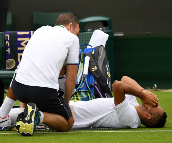 Nick Kyrgios Quits Wimbledon Citing Nagging Hip Injury