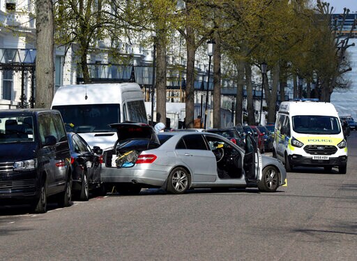 UK Police Say Man Held in Hospital after Embassy Car-ramming
