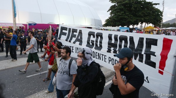 Tear Gas and Fireworks: Brazil World Cup off to a Bang