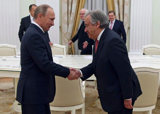UN's Incoming Secretary-general Meets Russia's Putin