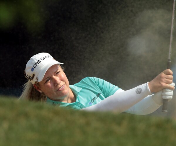 Brittany Lincicome Tees Off With the Guys at Barbasol